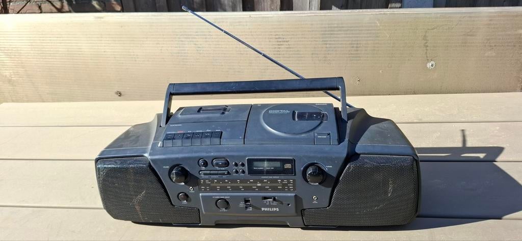 Philips radio cd cassette AZ8012/00, Audio, Tv en Foto, Radio's, Gebruikt, Radio, Met cd-speler, Ophalen