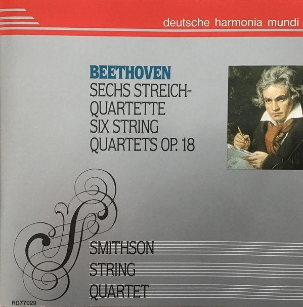 BEETHOVEN Six string quartets op. 18 2 - CD SMITHSON SQ DHM, Boxset, Ophalen of Verzenden, Classicisme, Kamermuziek