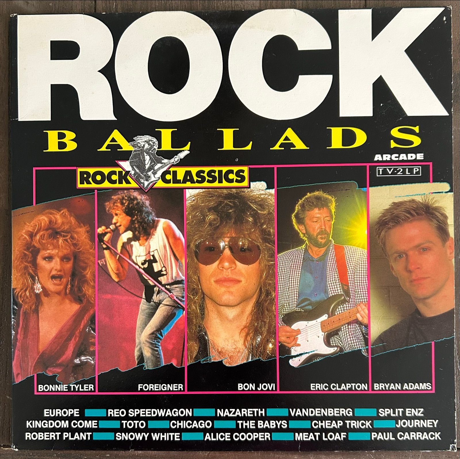 Rock Ballads - Arcade Rock Classics TV-2 LP (1989), Cd's en Dvd's, Vinyl | Rock, Gebruikt, Ophalen of Verzenden, Classic Rock