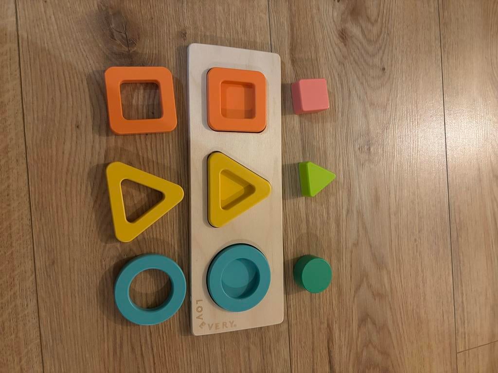 Lovevery Vormenpuzzel Houten Speelgoed, Kinderen en Baby's, Speelgoed | Educatief en Creatief, Ophalen of Verzenden, Nieuw, Puzzelen