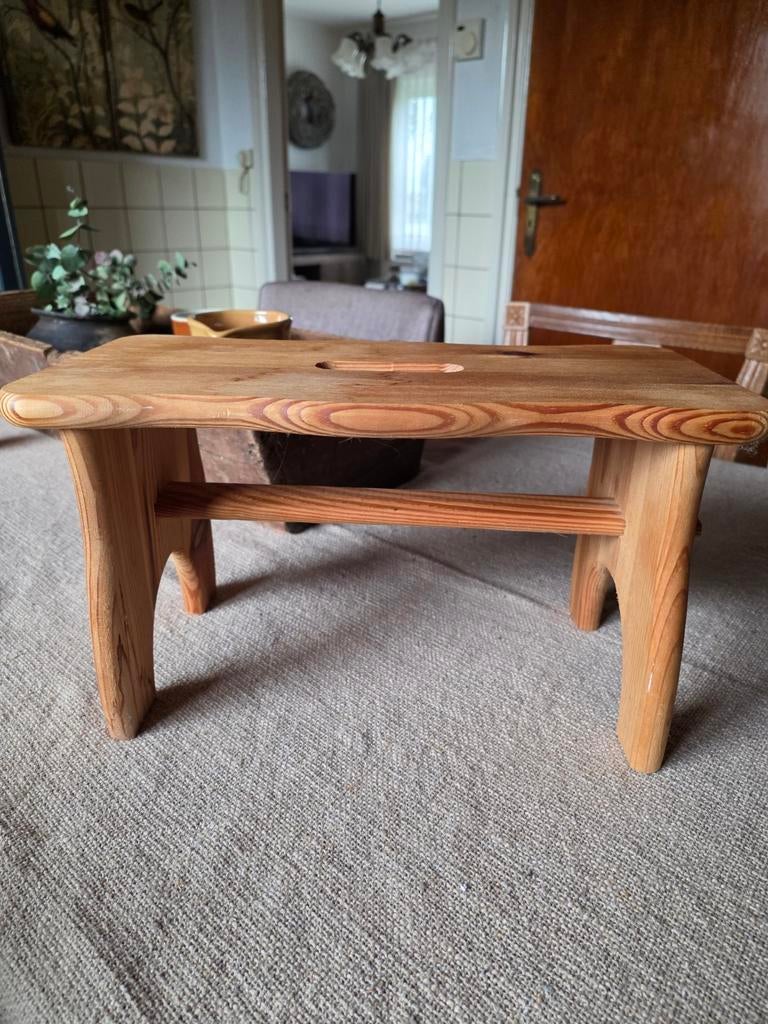 Houten kruk/ vensterbank bankje, Ophalen of Verzenden, Hout