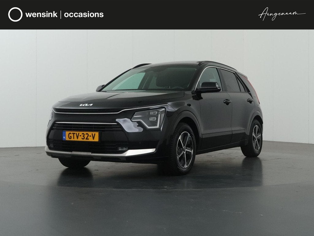 Kia Niro 1.6 GDi Hybrid DynamicPlusLine | Panoramadak | Navi, Auto's, Kia, 1374 kg, Gebruikt, 129 pk, Zwart