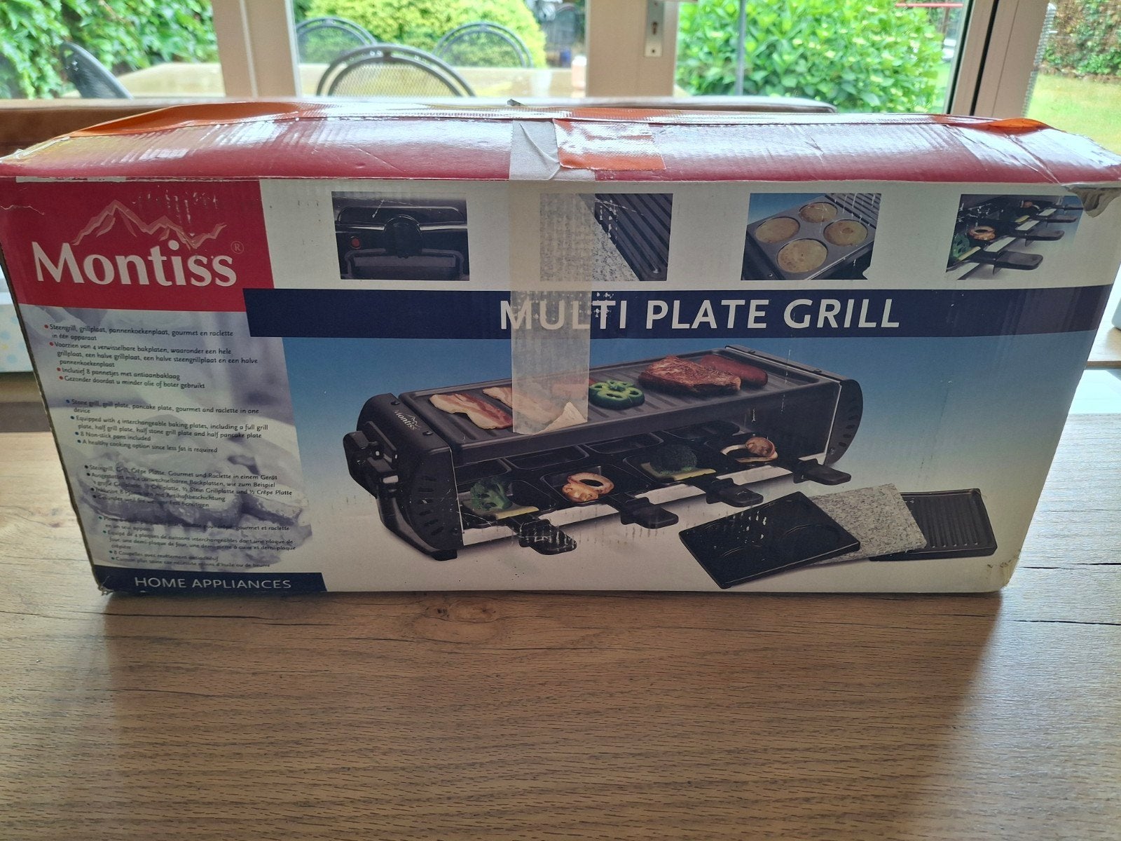 Montiss Multi Plate Grill: Steengrill, Gourmet & Raclette, Ophalen of Verzenden