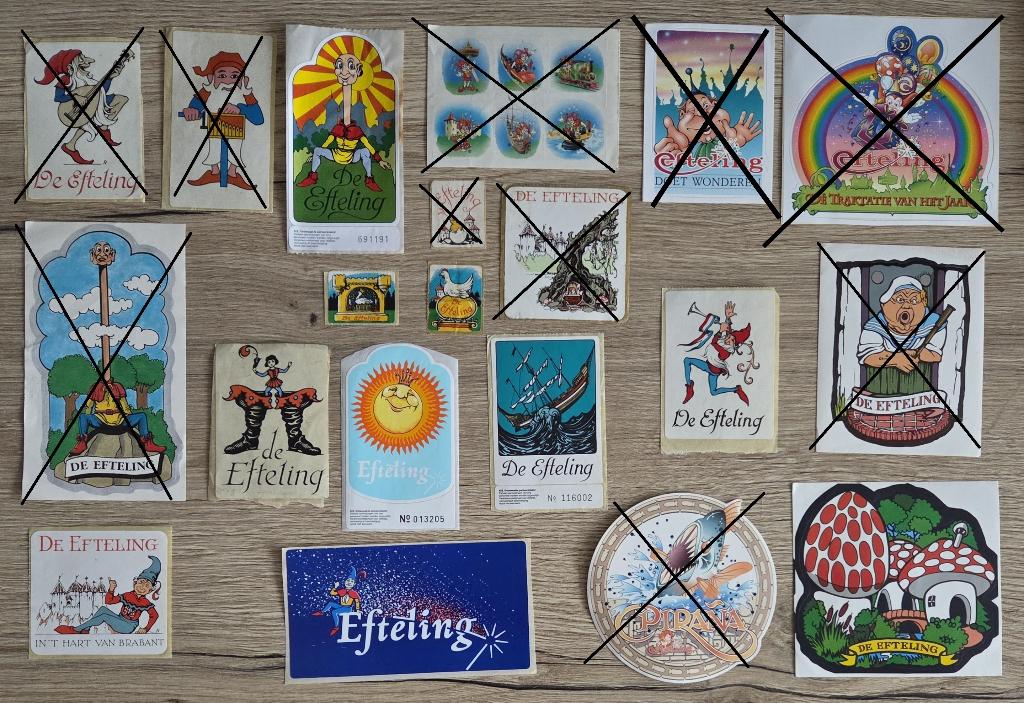 Ov75 stickers de Efteling, Verzamelen, Stickers, Zo goed als nieuw, Ophalen of Verzenden