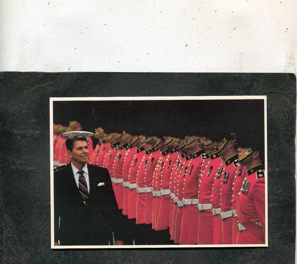 Ansicht Jason Fraser - President Reagan inspects the troops, Verzenden, 1980 tot heden, Ongelopen, Sterren en Beroemdheden