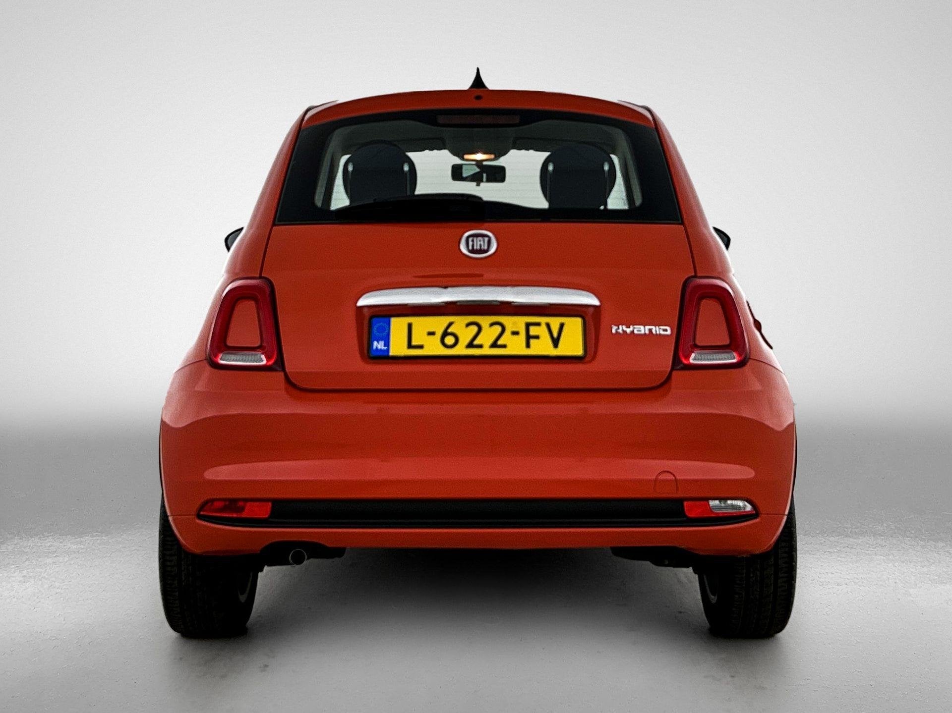 Fiat 500 1.0 Hybrid Cult | Airco | Navigatie | Lichtmetalen, Auto's, Fiat, Voorwielaandrijving, 12 maanden, Stof, Euro 6