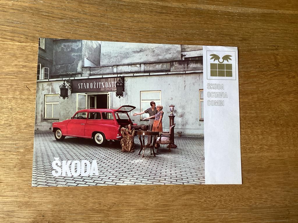 Originele Skoda Octavia Combi brochure (jaren '60), Ophalen of Verzenden, Gelezen, Overige merken