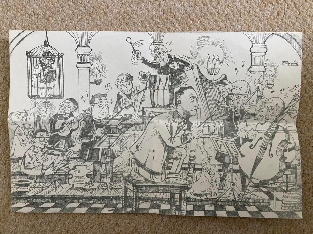 Toine Moerbeek, 2 tek. Pedagogische Academie Ou'bosch 1968,, Antiek en Kunst, Ophalen of Verzenden