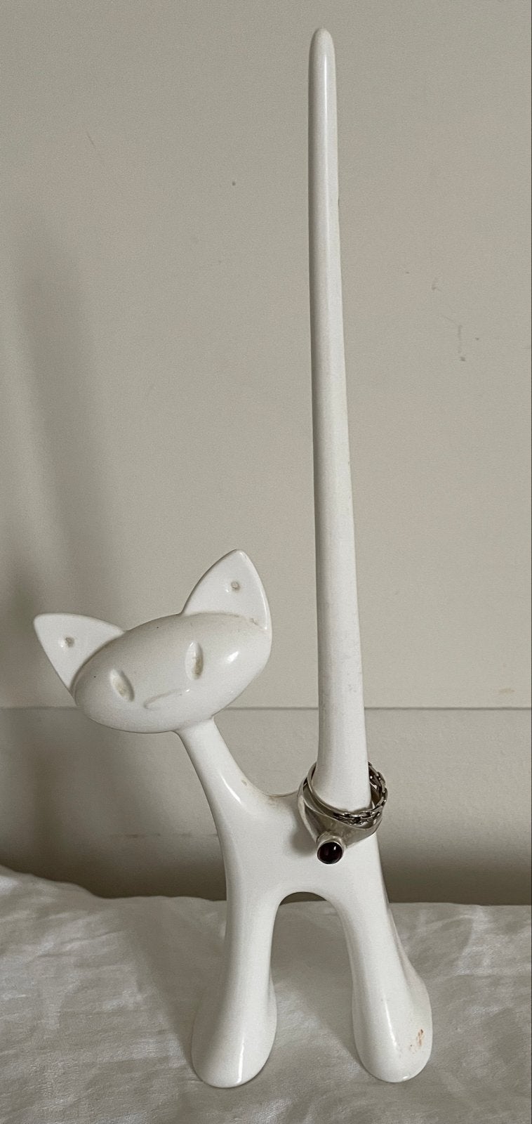 Koziol design object kat - ringhouder, Wit, Gemerkt, Object, Ophalen of Verzenden