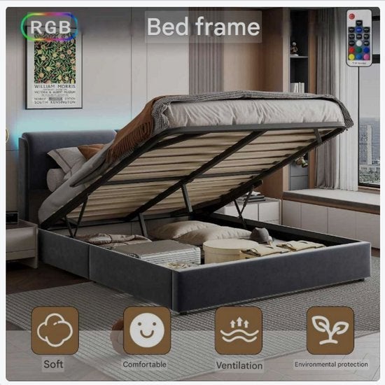 Bedboxspring – Boxspring Bed – Velvet Bed, Corvance B.V., Verzenden, Nieuw, Corvancebol@gmail.com