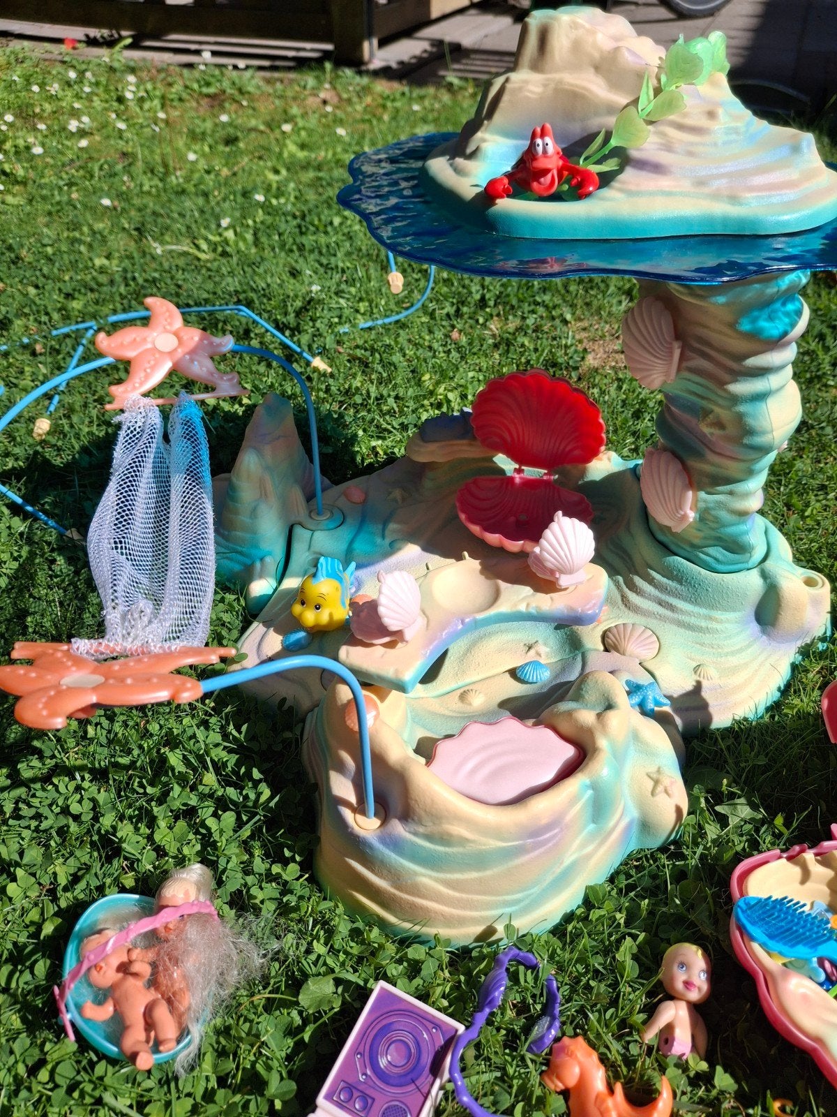 Jaren 90 speelgoed: Grote set De Kleine Zeemeermin poppen en, Ophalen of Verzenden, Gebruikt, Barbie