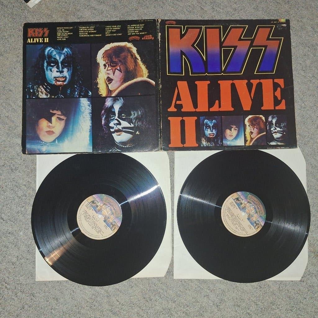 kiss - alive II Mexicaans. verkeerde nummers op hoes, Ophalen of Verzenden, Gebruikt