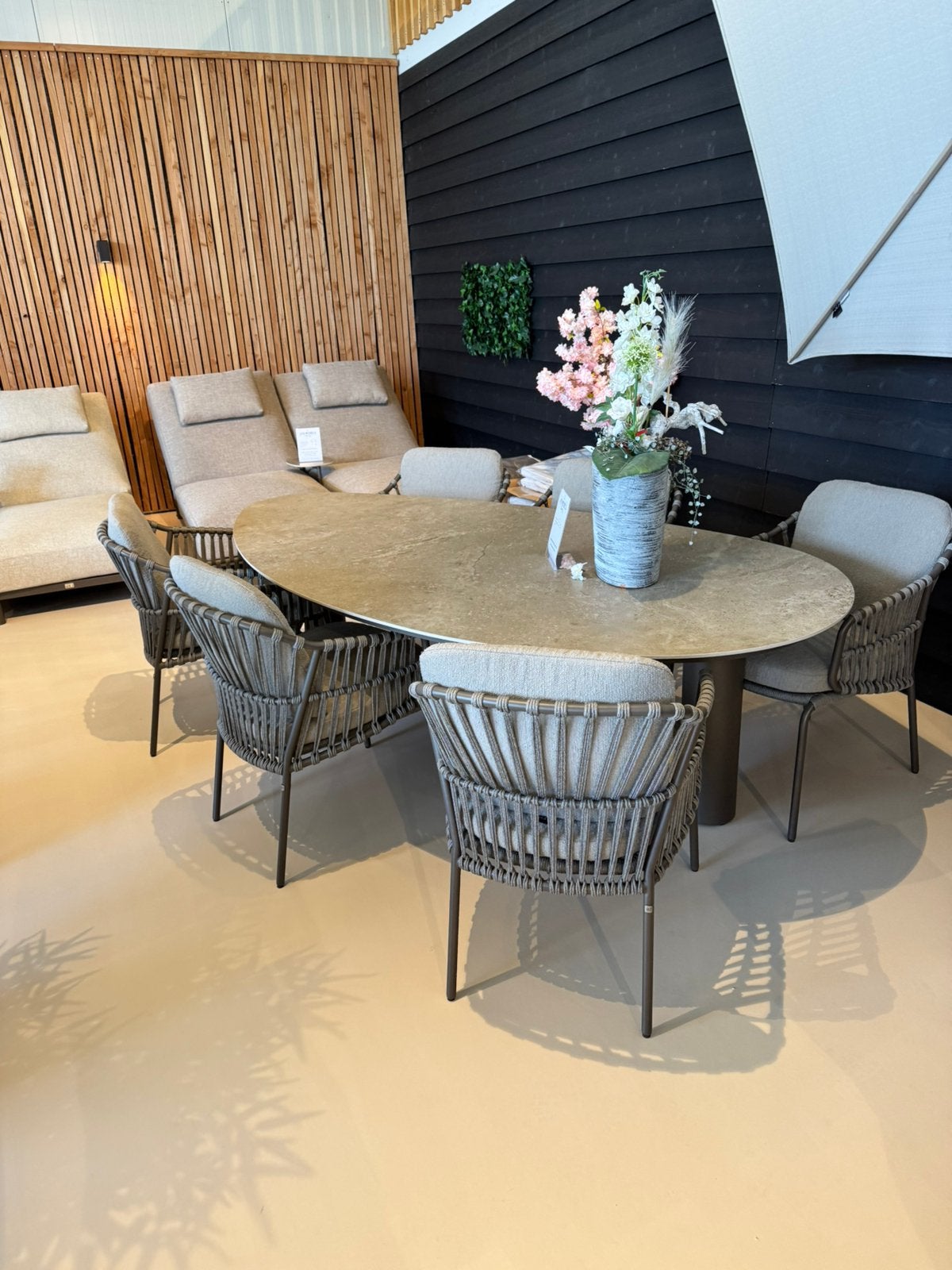 Capalbio dining set 4 seasons outdoor winkel model, Ophalen, Zo goed als nieuw