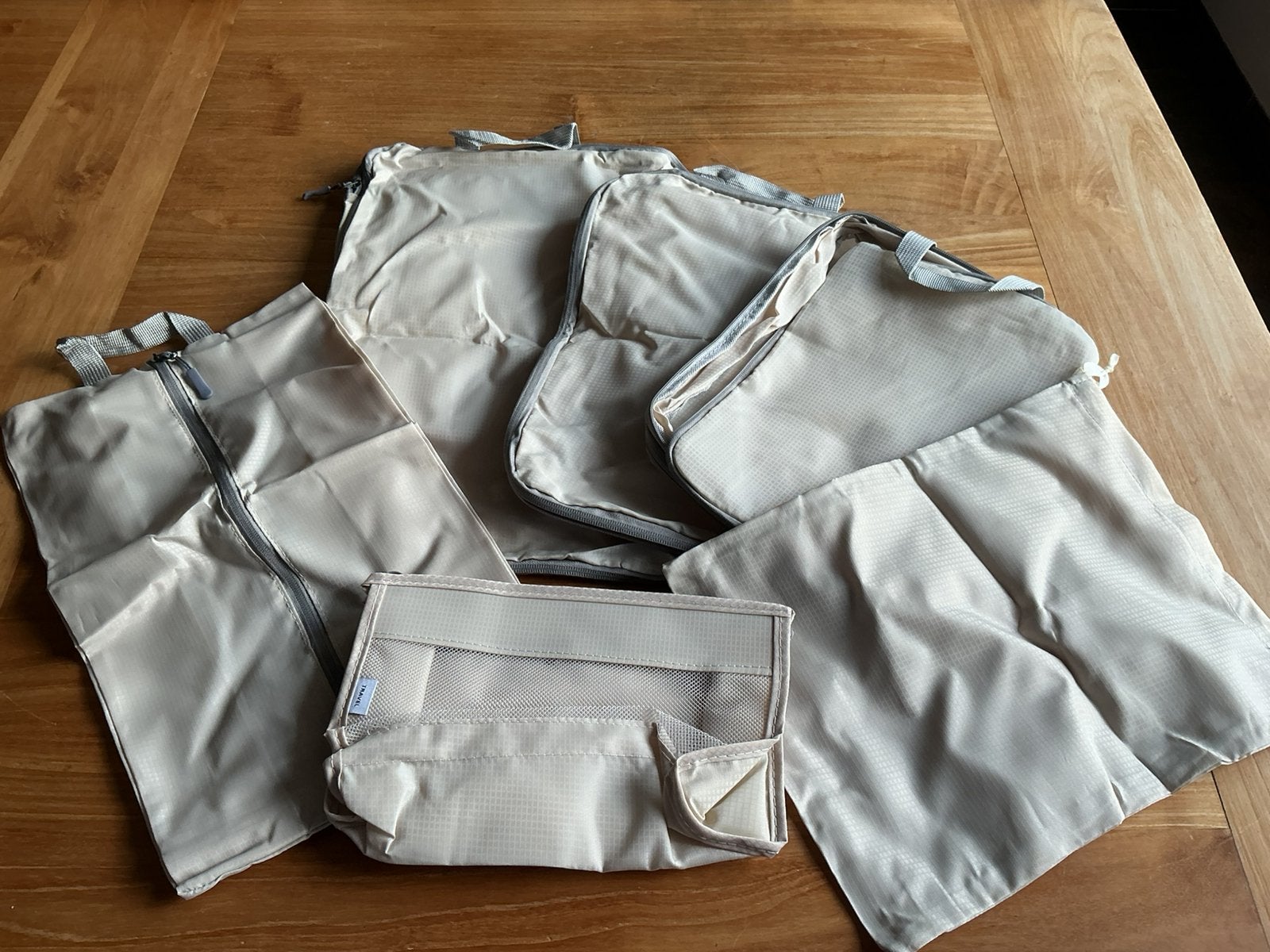 Reis organiser set - 6 delig - 3 compressiecubes en 3 items, Ophalen of Verzenden, Nieuw, 30 cm of meer, Minder dan 35 cm