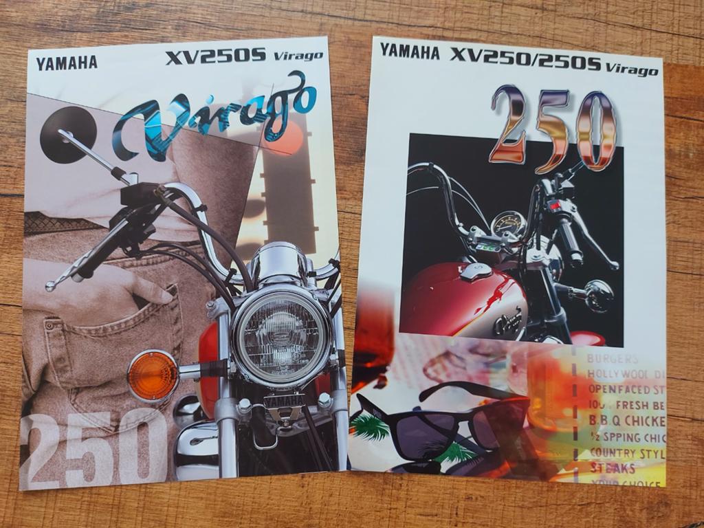 2x Yamaha XV 250 S Virago motor folders, Motoren, Ophalen of Verzenden, Yamaha