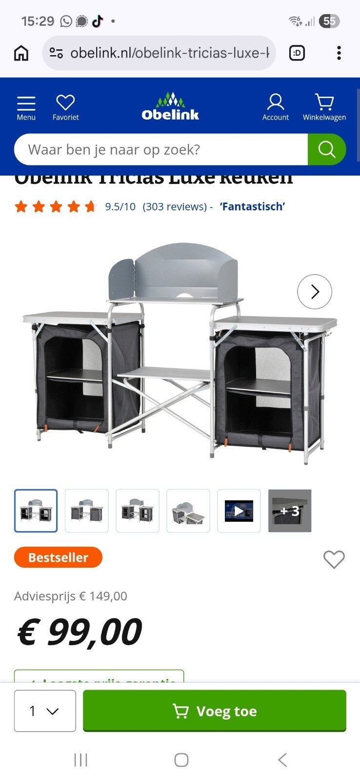 Obelink Tricias Luxe Keuken - Zo goed als nieuw, Ophalen, Zo goed als nieuw
