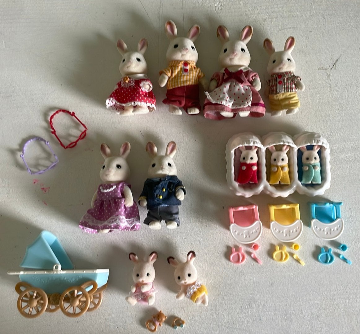 Sylvanian families Chocolade konijnen, Ophalen of Verzenden, Gebruikt