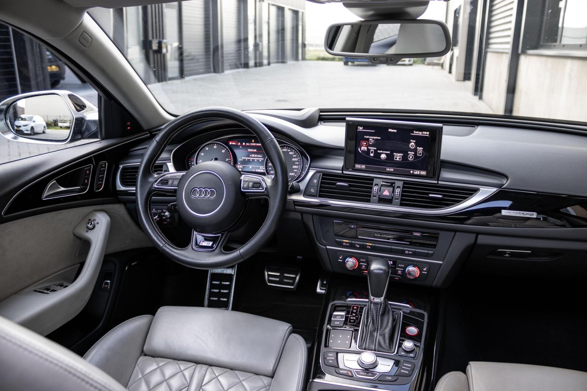 Audi S6 Avant 4.0 TFSI Quattro | RS-ZETELS | PANO | CARPLAY, Auto's, Automaat, 1935 kg, Gebruikt, Blauw