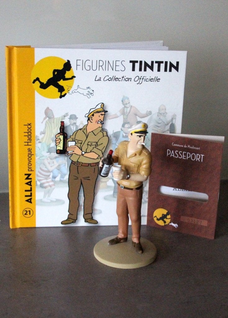 Moulinsart figurine n 21 Alan Tintin Hergé Kuifje, Verzamelen, Stripfiguren, Zo goed als nieuw, Beeldje of Figuurtje, Kuifje, Verzenden