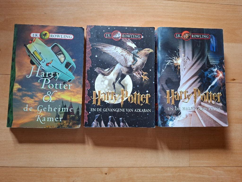 3 Harry Potter boeken, Verzamelen, Ophalen of Verzenden, Gebruikt, Boek of Poster
