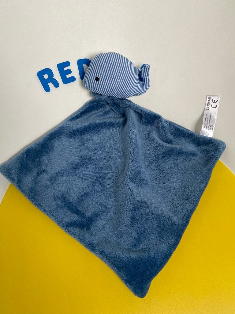 K4755 zeeman doek doekje blauw met walvis, Ophalen of Verzenden, Zo goed als nieuw, Overige typen