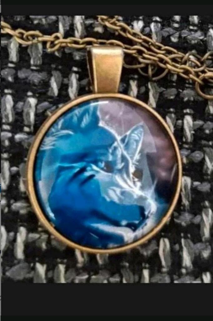 Ketting Wolf, Verzenden, Nieuw, Goud, Met hanger