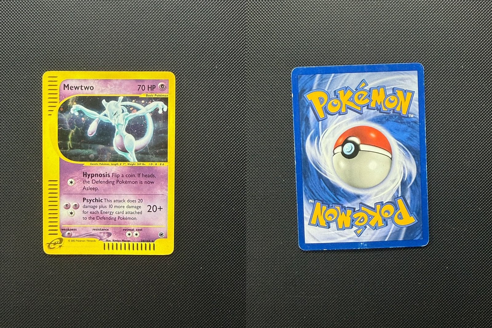 Mewtwo 20/165 - Swirl - Expedition Base Set, Ophalen of Verzenden, Zo goed als nieuw