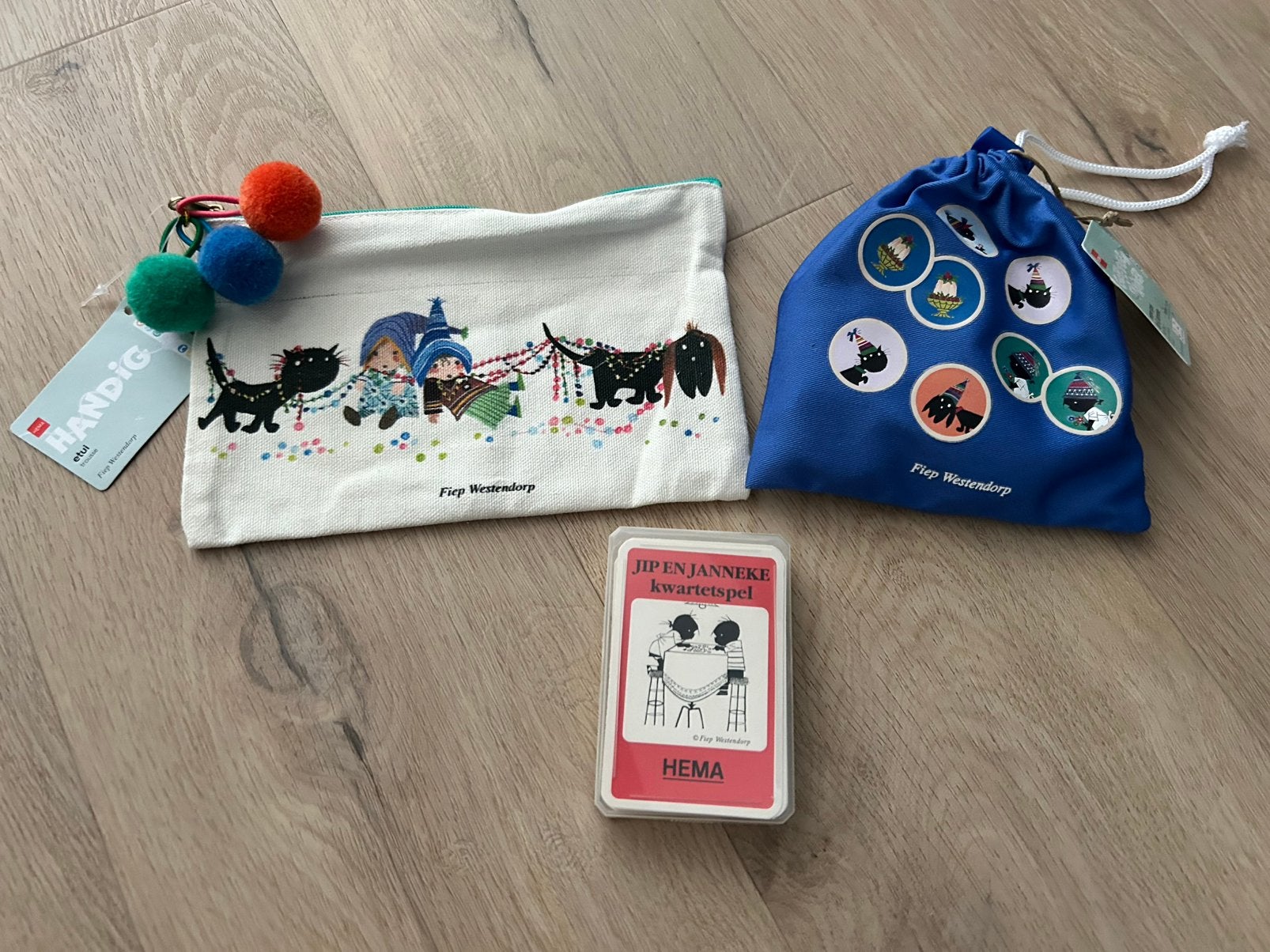 JIP EN JANNEKE ETUI, KWARTETSPEL PLUS MEMO SPEL …, Ophalen of Verzenden, Nieuw, Jongen of Meisje