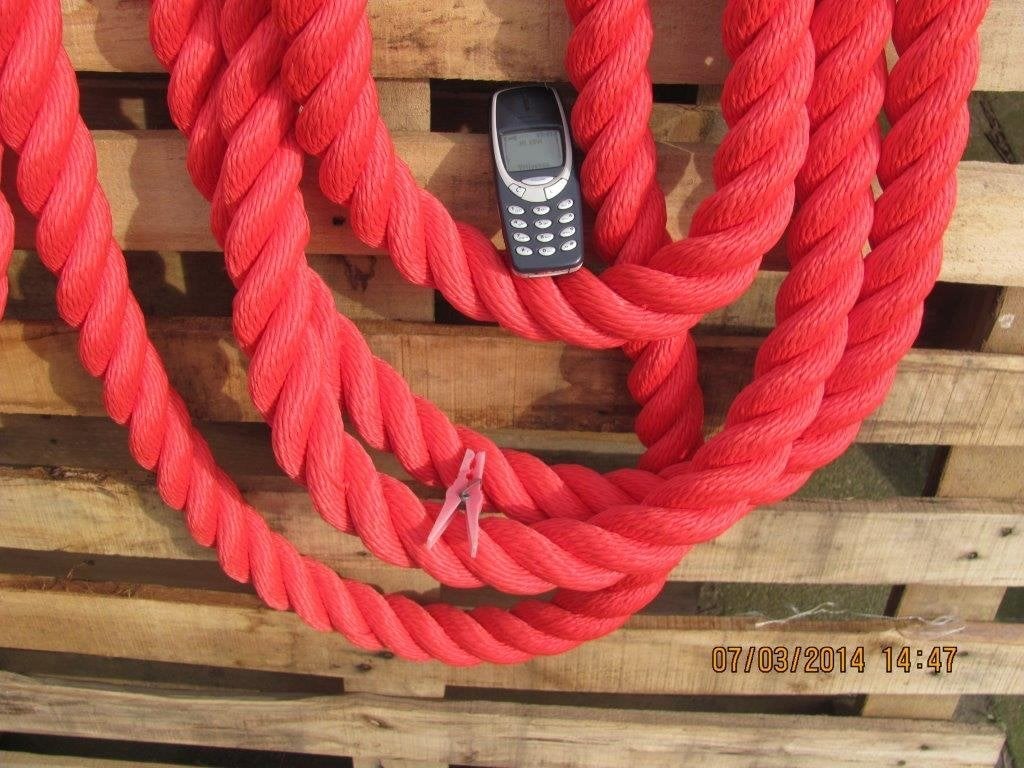 goedkoop rood dik zacht touw 40mm, Info@alletouw.nl, Nieuw, Ophalen of Verzenden, Trekwei 13