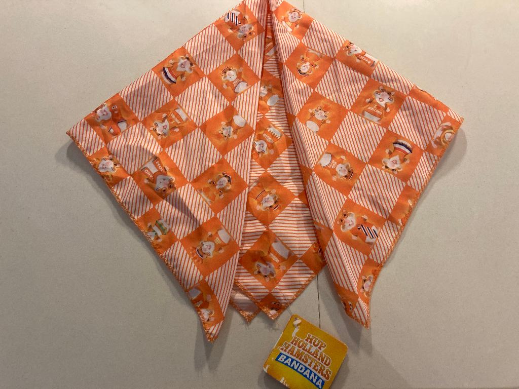 Voetbal hup holland hamsters bandana nieuw oranje wit!, Albert Heijn, Zo goed als nieuw, Accessoires, Maat 36 (S)