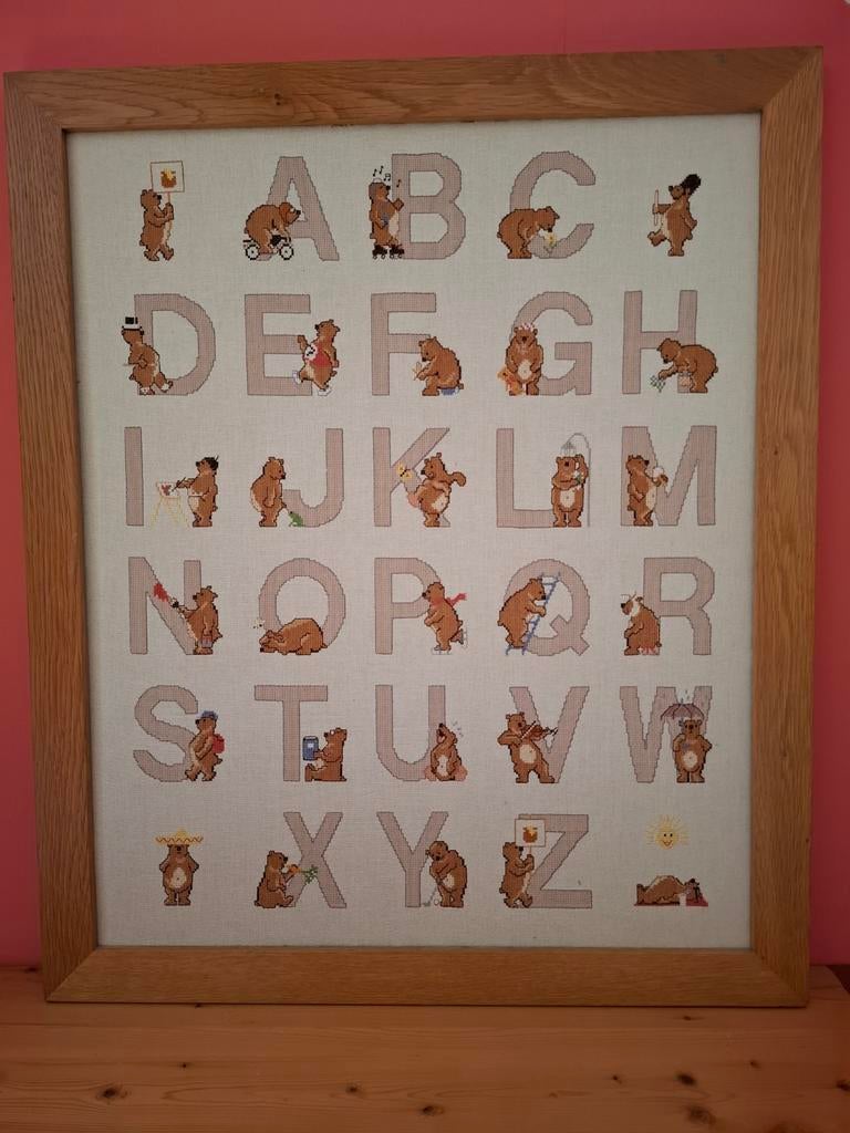Geborduurd alfabet., Ophalen, Overige typen
