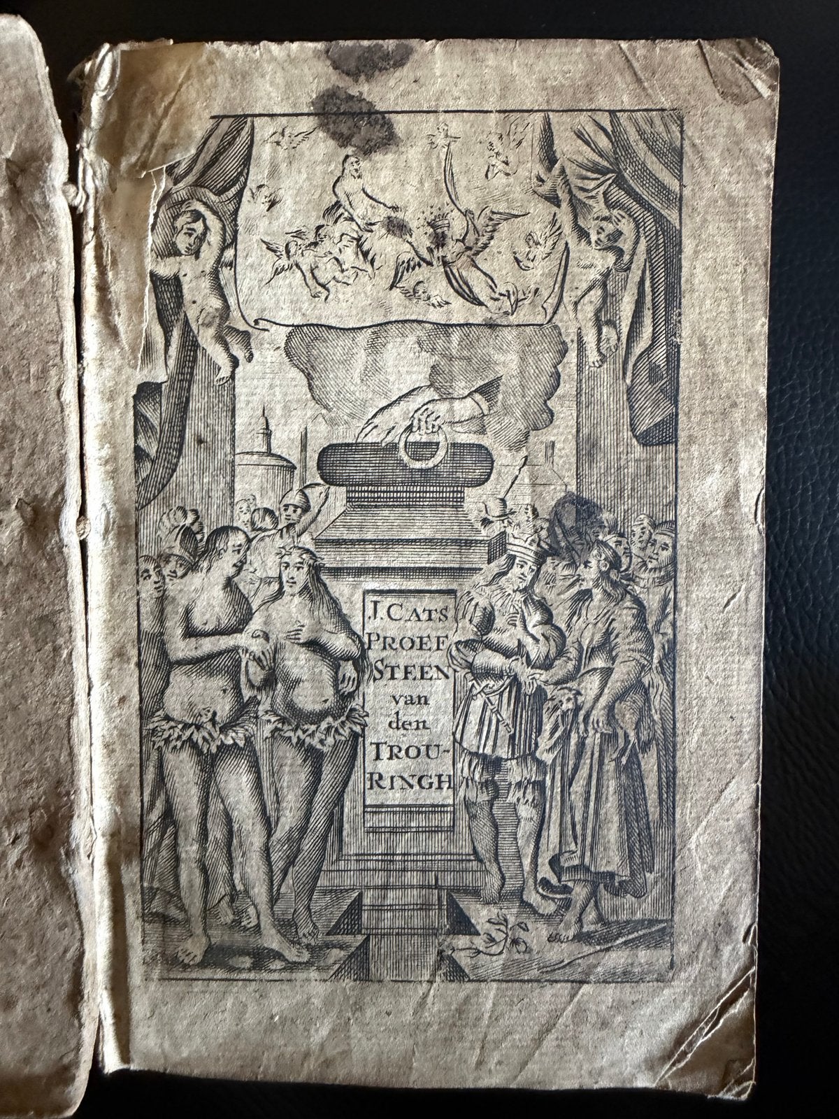 Jacob Cats 's Werelts begin, midden, eynde, beslooten in den, Antiek en Kunst, Ophalen of Verzenden