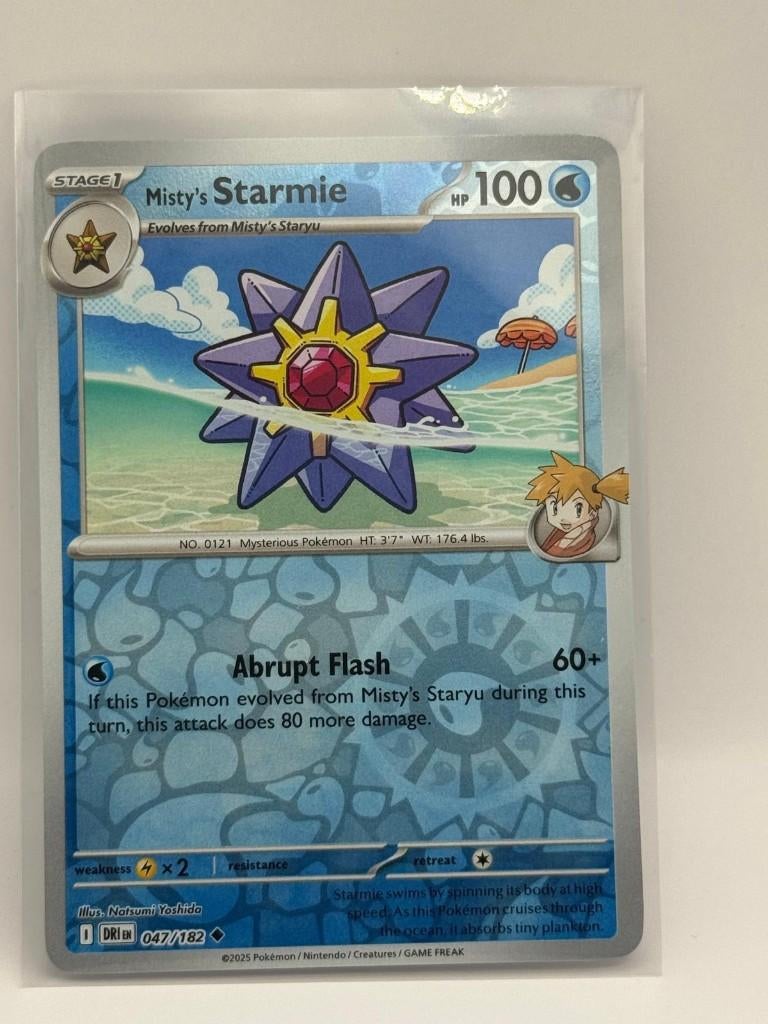 Misty's Starmie [Reverse Holo] #47 Pokemon Destined Rivals, Verzenden, Nieuw, Losse kaart