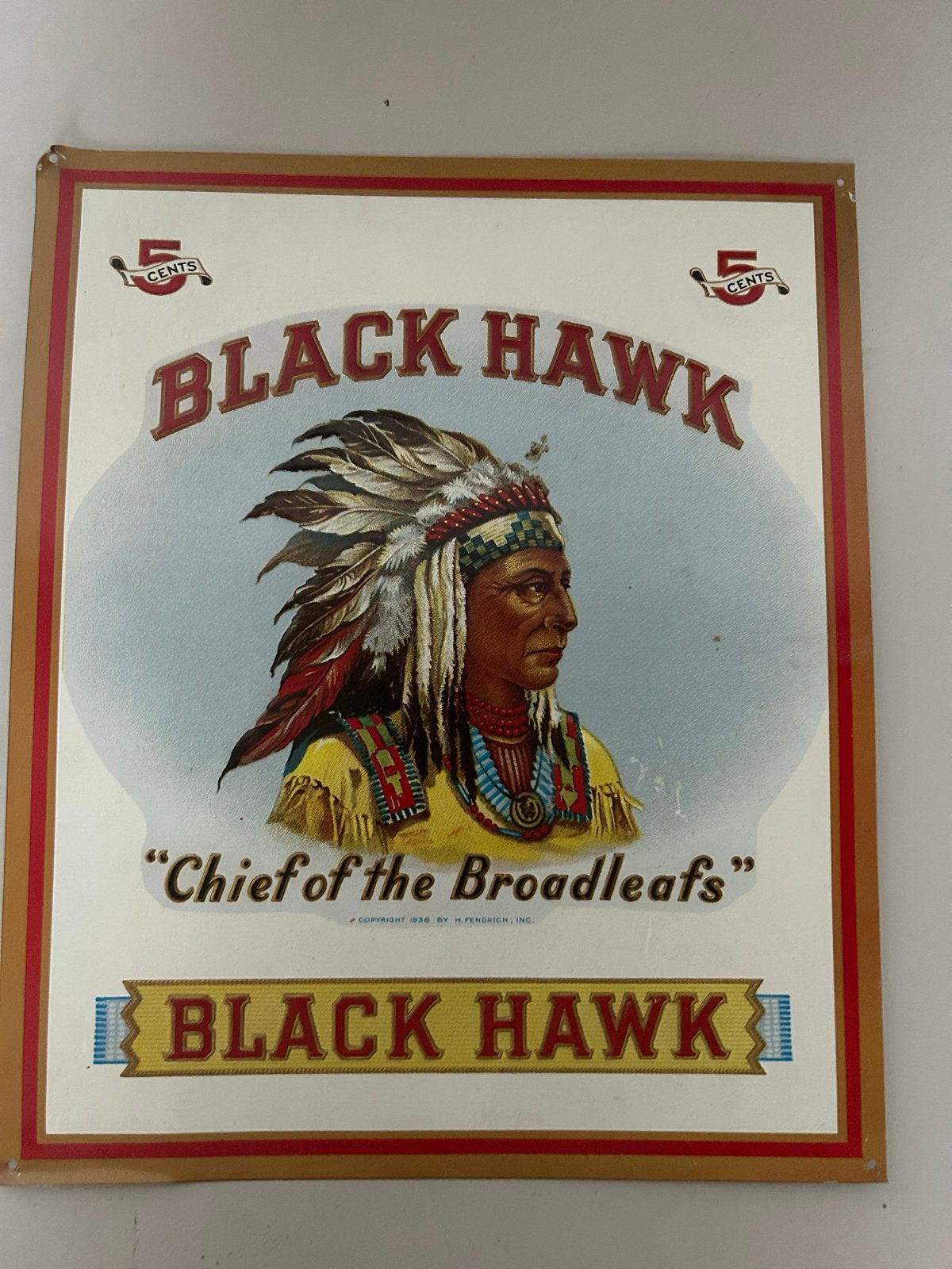 Vintage '5 Cents' Black Jack Kauwgom Emaille Reclamebord, Ophalen of Verzenden