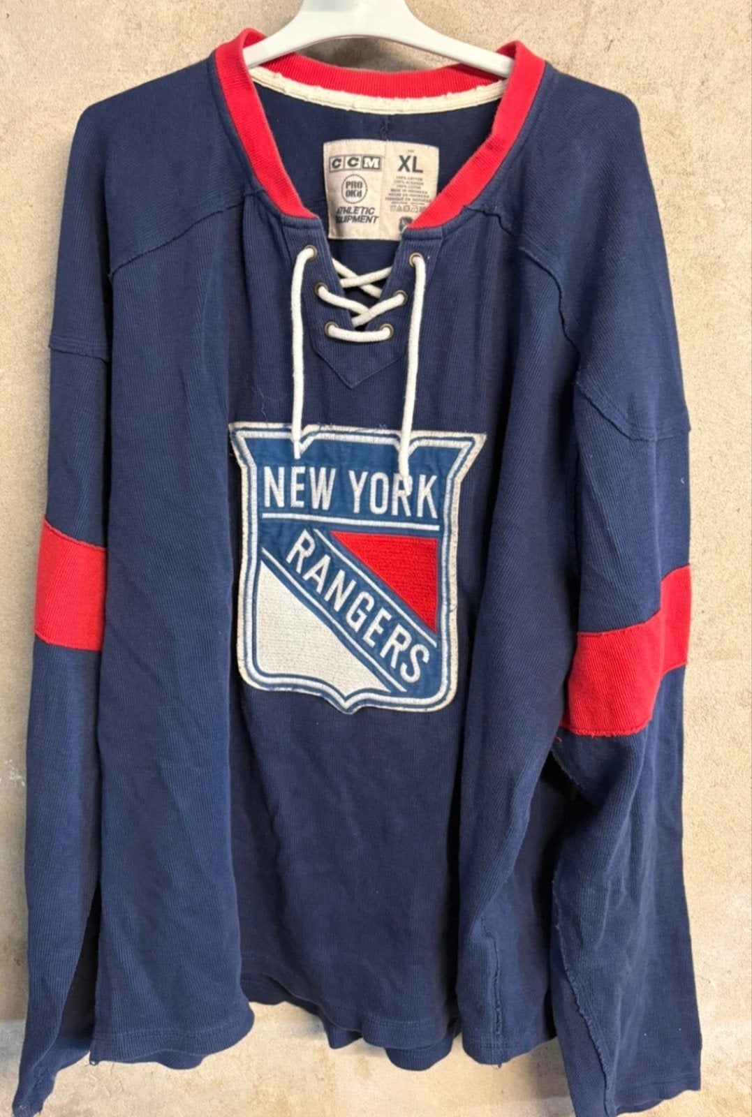 Originele CCM New York Rangers Long-Sleeve / Trui - Maat XL, Ophalen of Verzenden, Zo goed als nieuw