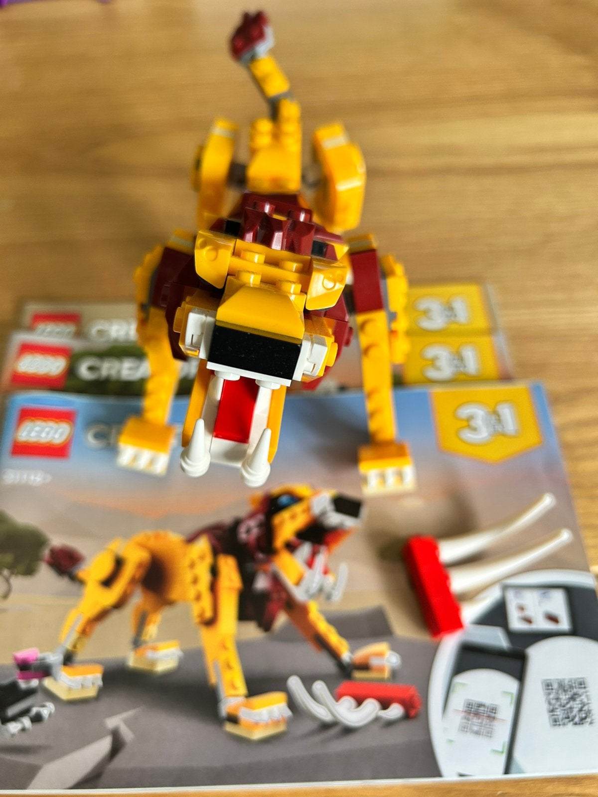 Lego 31112 Wilde Leeuw 3 in 1 set, Kinderen en Baby's, Ophalen of Verzenden, Zo goed als nieuw
