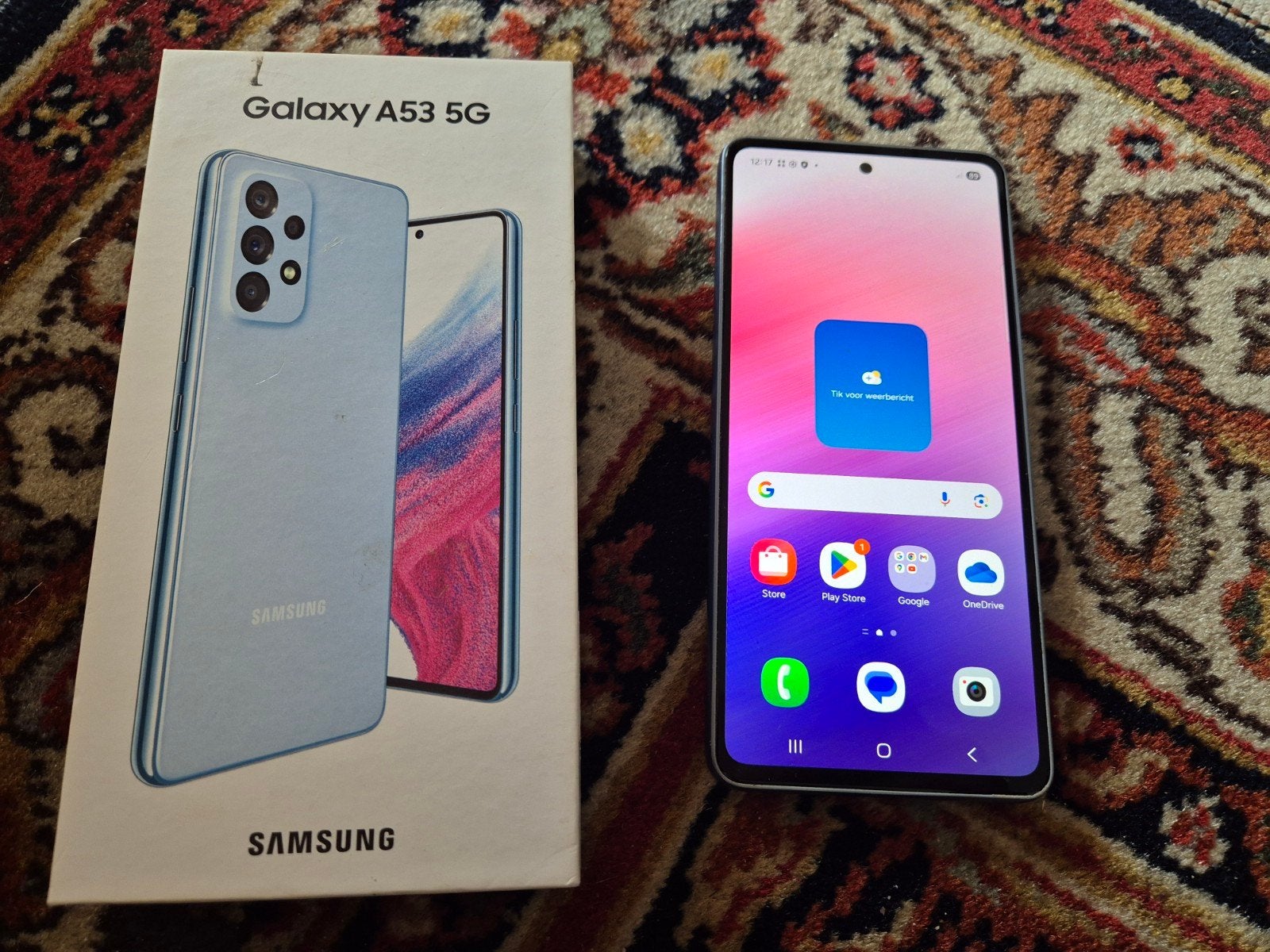 Samsung Galaxy A53 5G 128GB Lichtblauw - Zo goed als nieuw, Telecommunicatie, Ophalen, Blauw, Zo goed als nieuw, Zonder simlock
