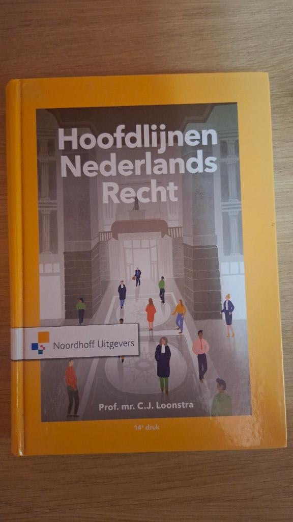 Hoofdlijnen Nederlands Recht, Boeken, Studieboeken en Cursussen, Zo goed als nieuw, Noordhoff Uitgevers, Alpha, HBO