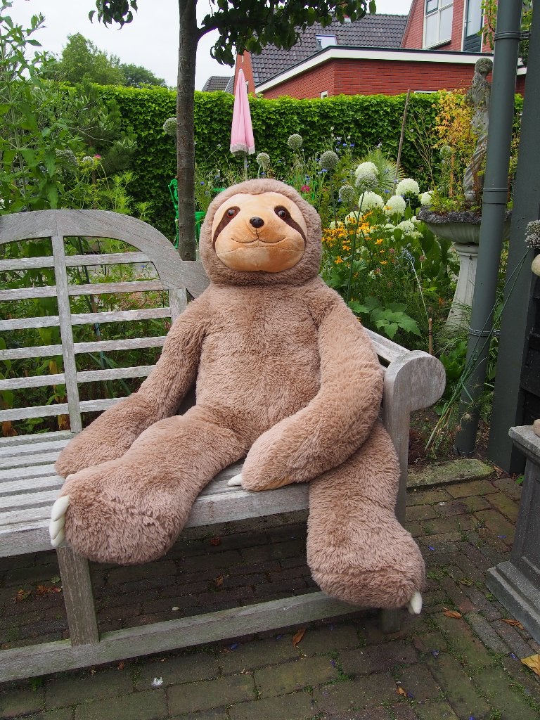 Grote XL Luiaard Knuffel - Ophalen voor 20 Euro, Ophalen, Gebruikt, Overige typen, Bruin