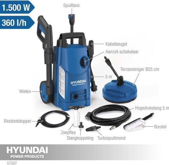 Hogedrukreinigers Hyundai 105 en 120 bar nieuw