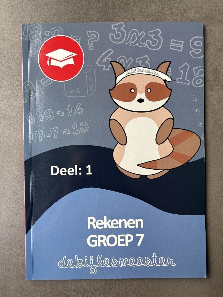 Rekenen Groep 7 deel 1 - de bijlesmeester, Overige vakken, Zo goed als nieuw, Overige niveaus, De bijlesmeester