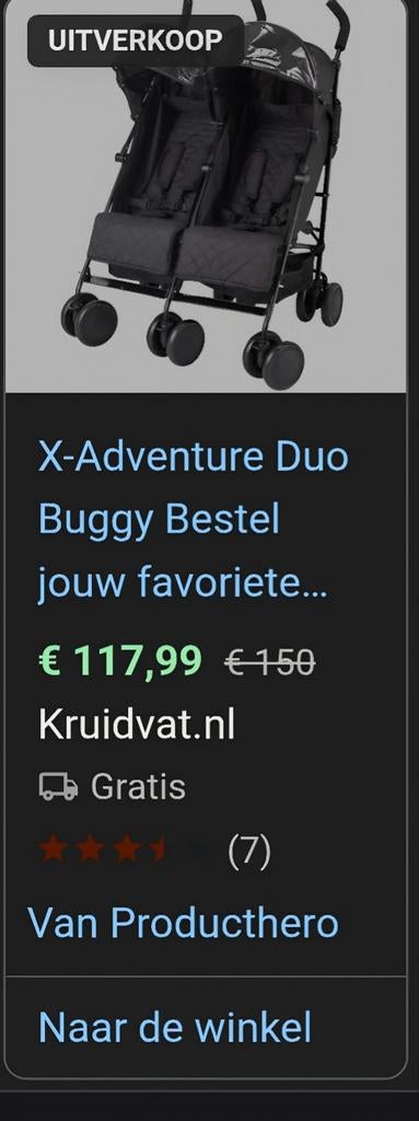 X-Adventure Duo Buggy - Goede staat, Ophalen, Gebruikt, Overige merken, Duomodel