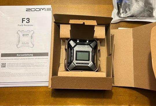 Zoom F3 audiorecorder + bluetooth adapter BTA-1, Ophalen of Verzenden, Zo goed als nieuw, Audio
