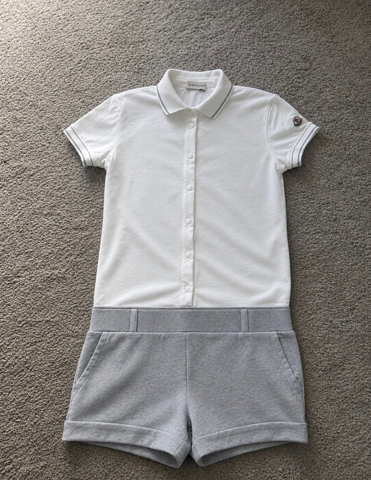 Moncler Dames Playsuit Origineel Maat XS, Ophalen of Verzenden, Zo goed als nieuw, Maat 34 (XS) of kleiner, Wit