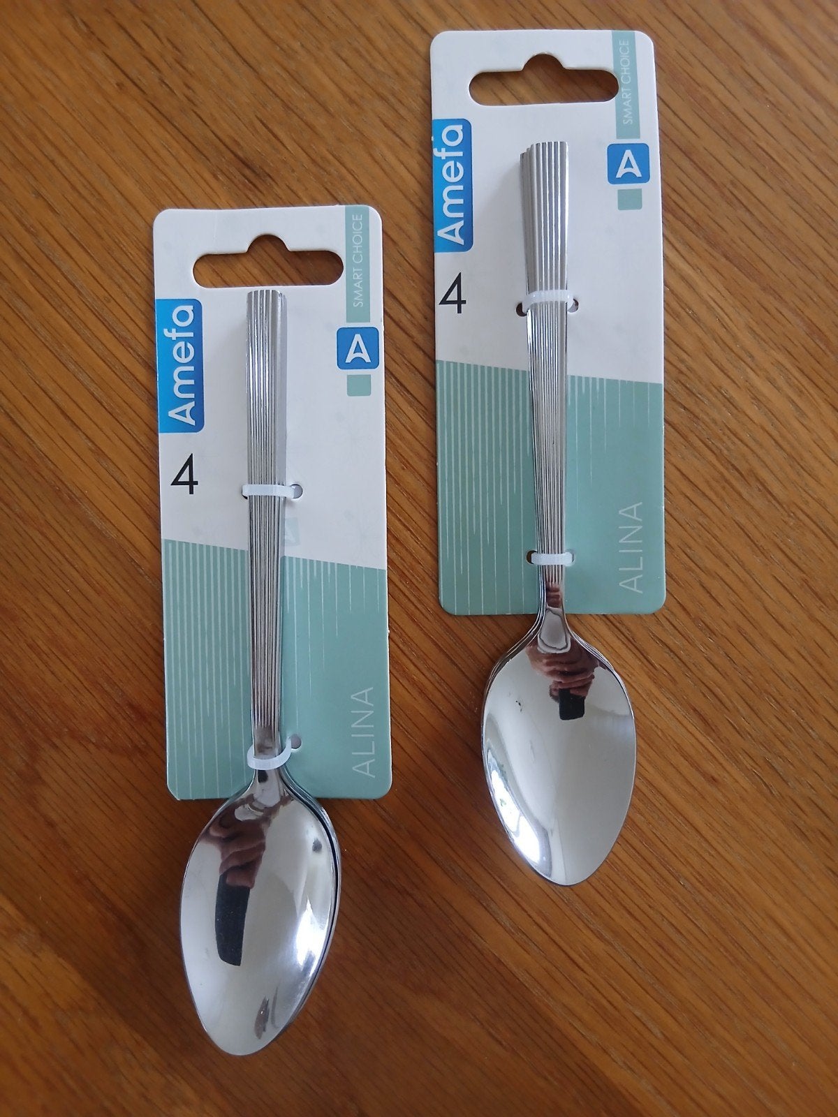 Amefa Alina lepels - set van 2 x 4 stuks, Theelepel, Los bestek, Nieuw, Ophalen of Verzenden