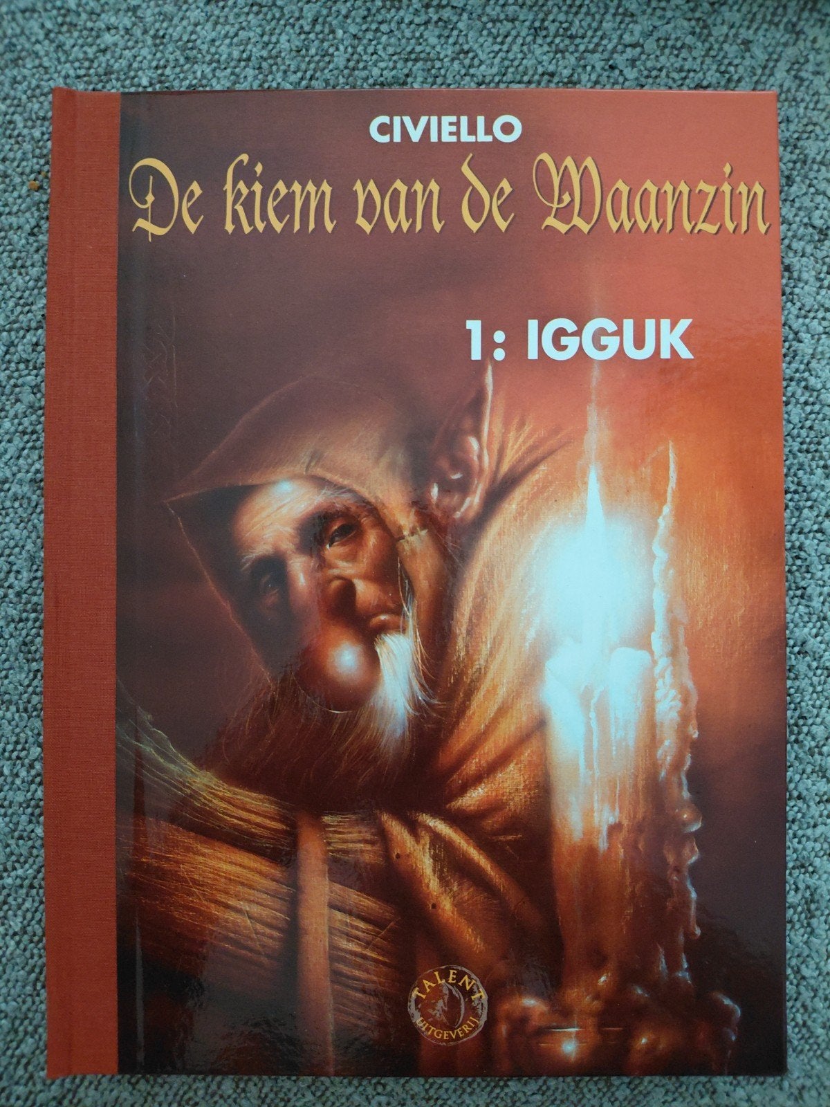 De kiem vd Waanzin 1 met orginele tekening van Civiello., Eén stripboek, Ophalen of Verzenden, Zo goed als nieuw