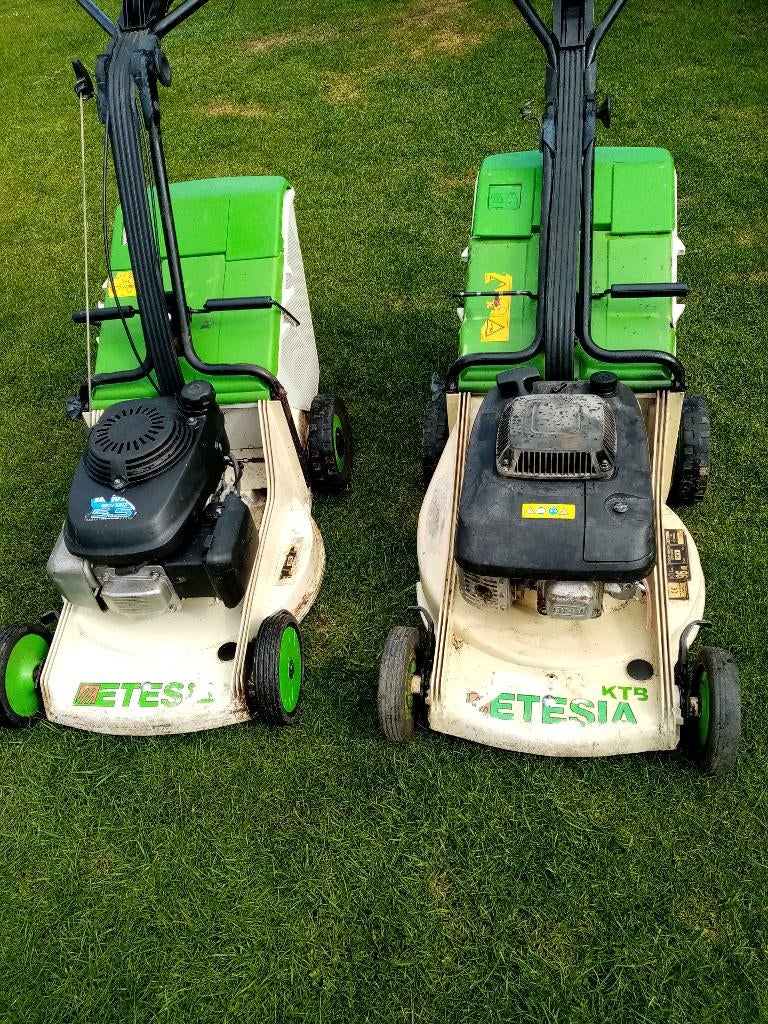 2x Etesia grasmaaiers, Tuin en Terras, Ophalen, Gebruikt, 40 t/m 49 cm, Versnellingen
