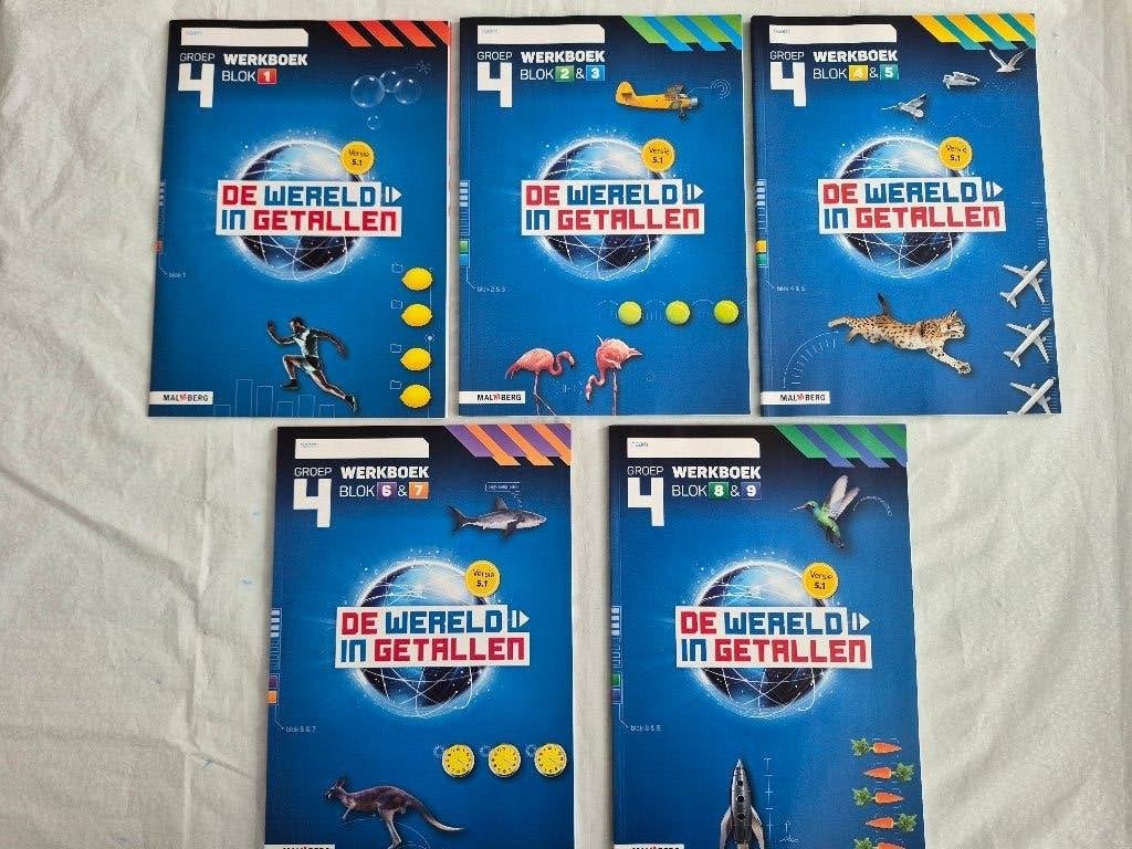 De Wereld in Getallen versie 5.1 werkboeken – Groep 4, Boeken, Ophalen of Verzenden, Nieuw, Overige niveaus, Overige vakken