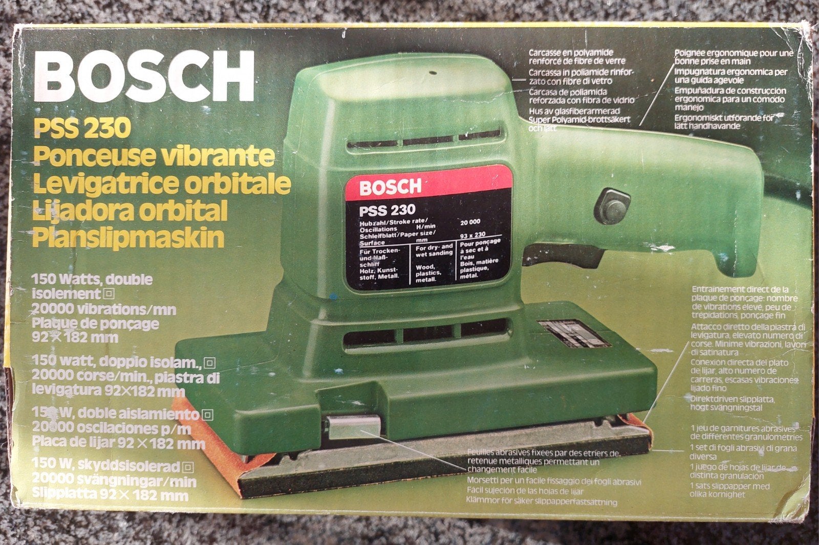 Bosch schuurmachine, Ophalen, Minder dan 600 watt, Vlakschuurmachine