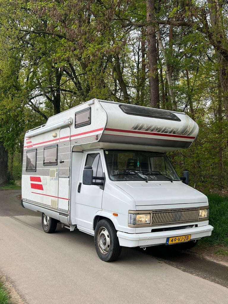 Hymer Camper: fris interieur nieuwe versnellingsbak etc., Ringverwarming, Fiat, Treinzit, Startonderbreker